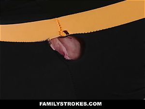 FamilyStrokes - super-fucking-hot Step-Mom pulverized After exercise